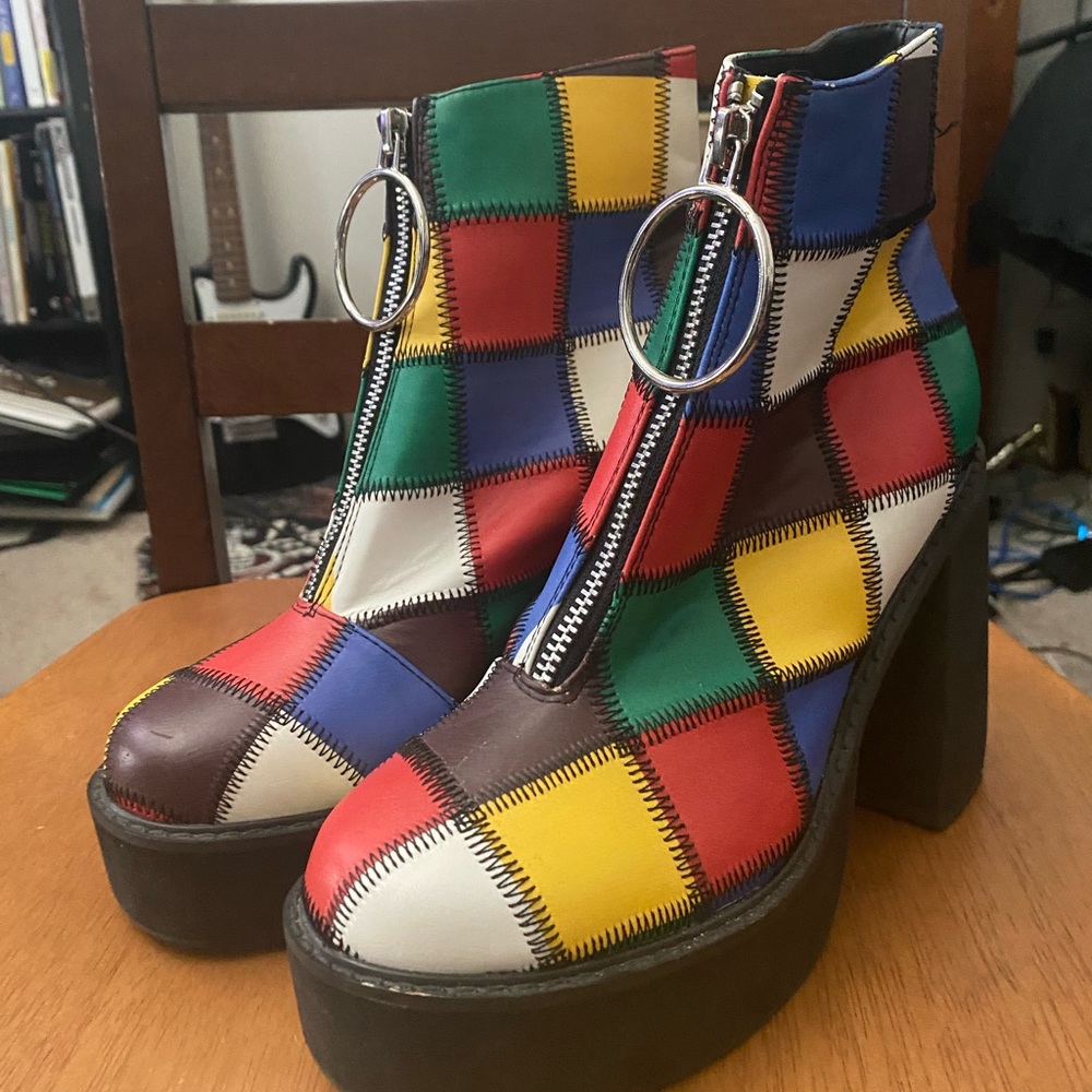 Dolls Kill Current Mood Barnie Platform Boots